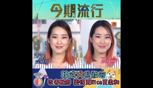 今期流行｜韓式犬系妝容 改善輪廓 變得更Nice更柔和｜黃碧蓮｜化妝｜貓犬系｜妝容｜美容