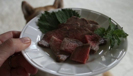 犬用ローストビーフに舌鼓♪