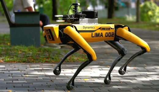 「1メートル離れて」、ロボット犬が混雑状況を監視　シンガポールで実証実験