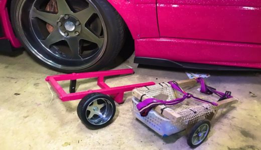 愛犬へ世界一かっこいい犬用歩行器を作ります。　Make a stance dog walking assist car