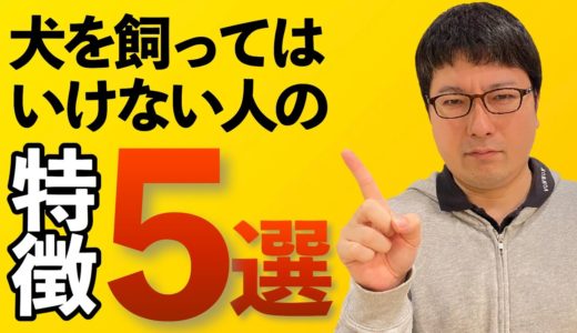 【ペットショップ店長が思う】犬を飼ってはいけない人５選 ＋ 保護団体から譲渡してもらえない件について少し話します。