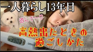 【犬の手も借りたい】一人暮らし13年目、熱出てめっちゃ具合悪い時の過ごし方。〜犬めっちゃ元気〜