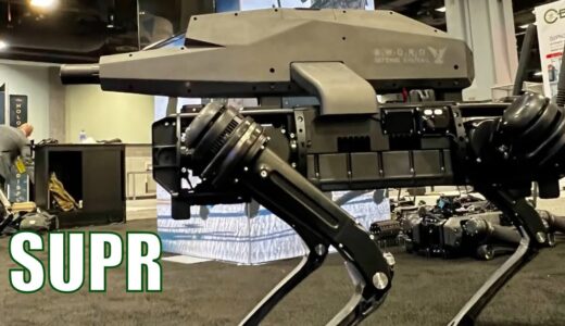 狙撃銃を積んだ犬型ロボット「SPUR」