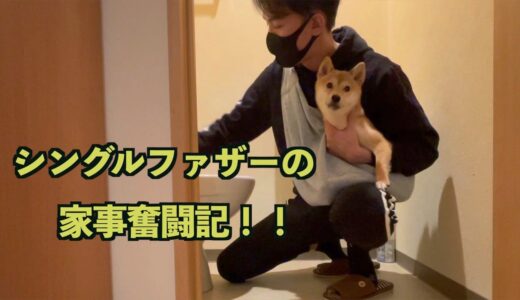 イタズラ犬に翻弄されながら家事をする独身男の記録ですw