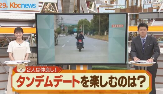 出会えればラッキー！？福岡で“話題”のライダー犬