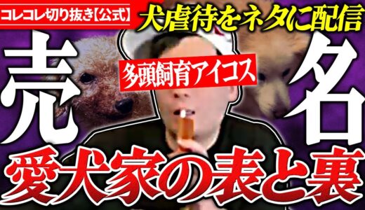 衝撃【犬を救うのは順位を上げるため】自称愛犬家の素顔... #ツイキャス #コレコレ切り抜き