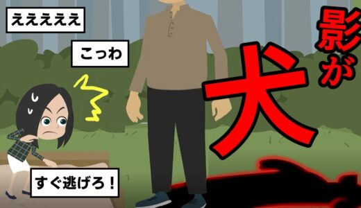 影の形が「犬」の男性と遭遇。一緒に遊んでみた結果【2チャンネル怖い話】【ホンコワ】【ゾクッと】