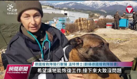 土耳其強震／搜救犬踩碎磚瓦易受傷 獸醫：穿鞋恐誤判形勢｜20230211 公視晚間新聞