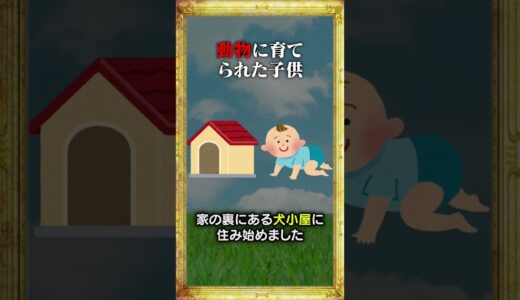 犬に育てられた子供！？ #雑学 #shorts