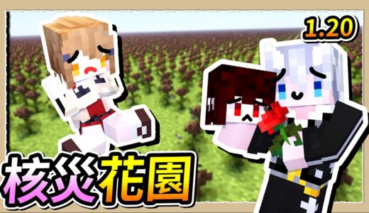 【Minecraft 1.20】把妹妹家變成核災禁區❔999朵凋零玫瑰塞爆他家😂｜三尾木木犬